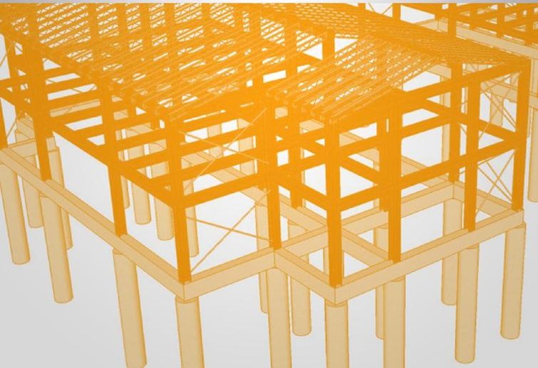 Modelo estructural tridimensional